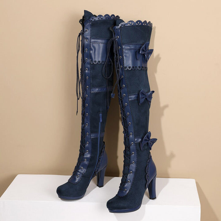 Bowknot Victorian Boots - Gothic Boots