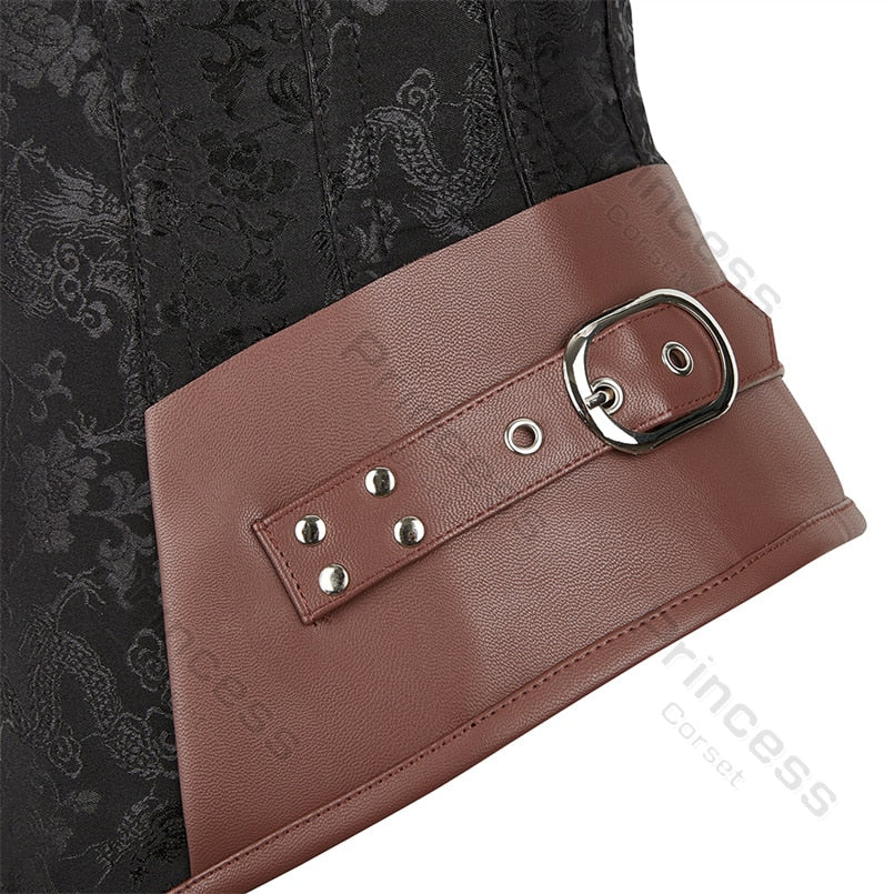 Jacquard Underbust Vintage Corset