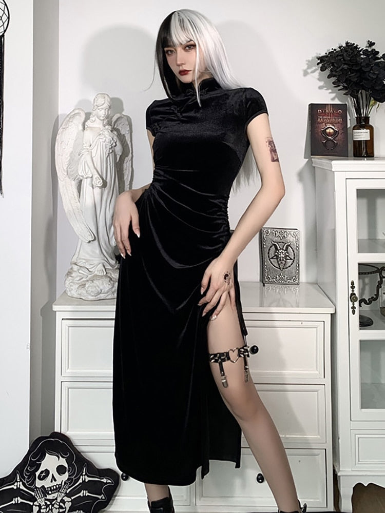 Gothic Bodycon Dress Battling Blades