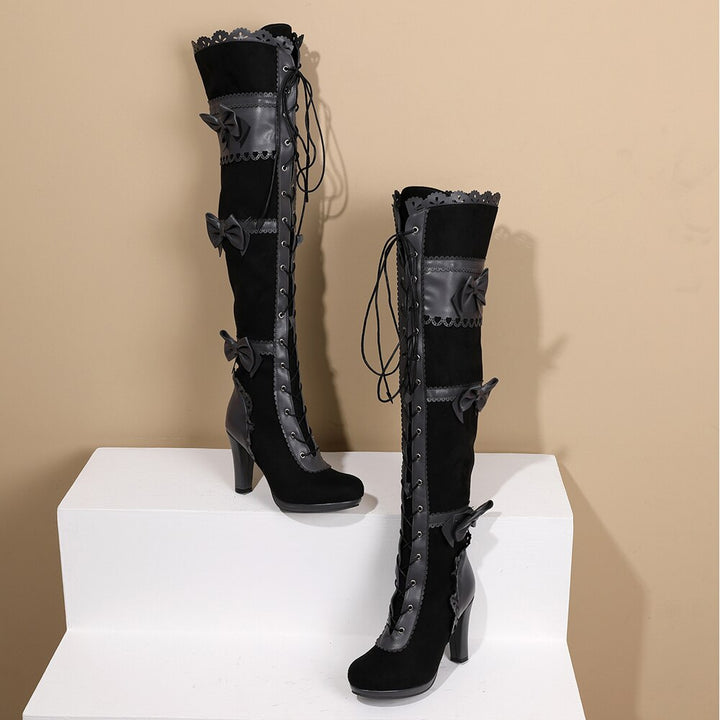 Bowknot Victorian Boots - Gothic Boots