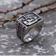 Pirate Sailboat Ring- Black Pearl Style Sloops Ring - Battling Blades