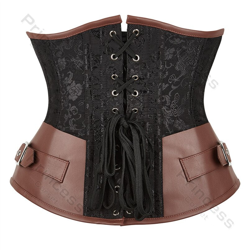 Jacquard Underbust Vintage Corset