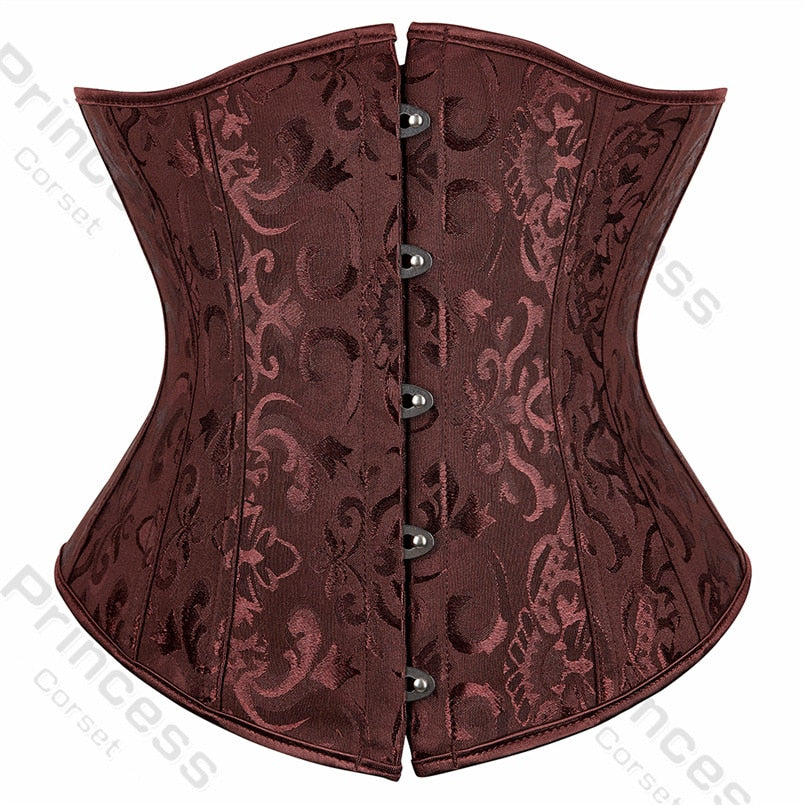 Jacquard Underbust Vintage Corset