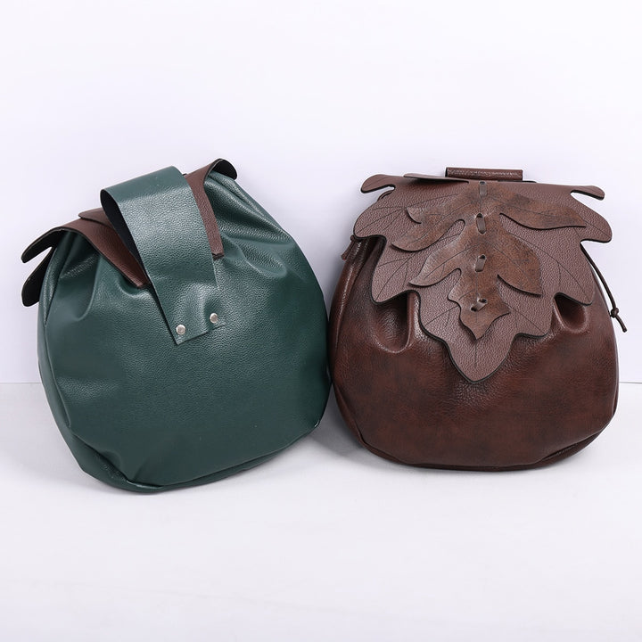 Medieval Coin Purse - Leather Drawstring Purse
