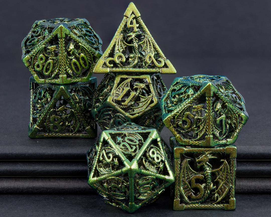 Dungeon and Dragon Hollow Dice Set - Polyhedral Dice