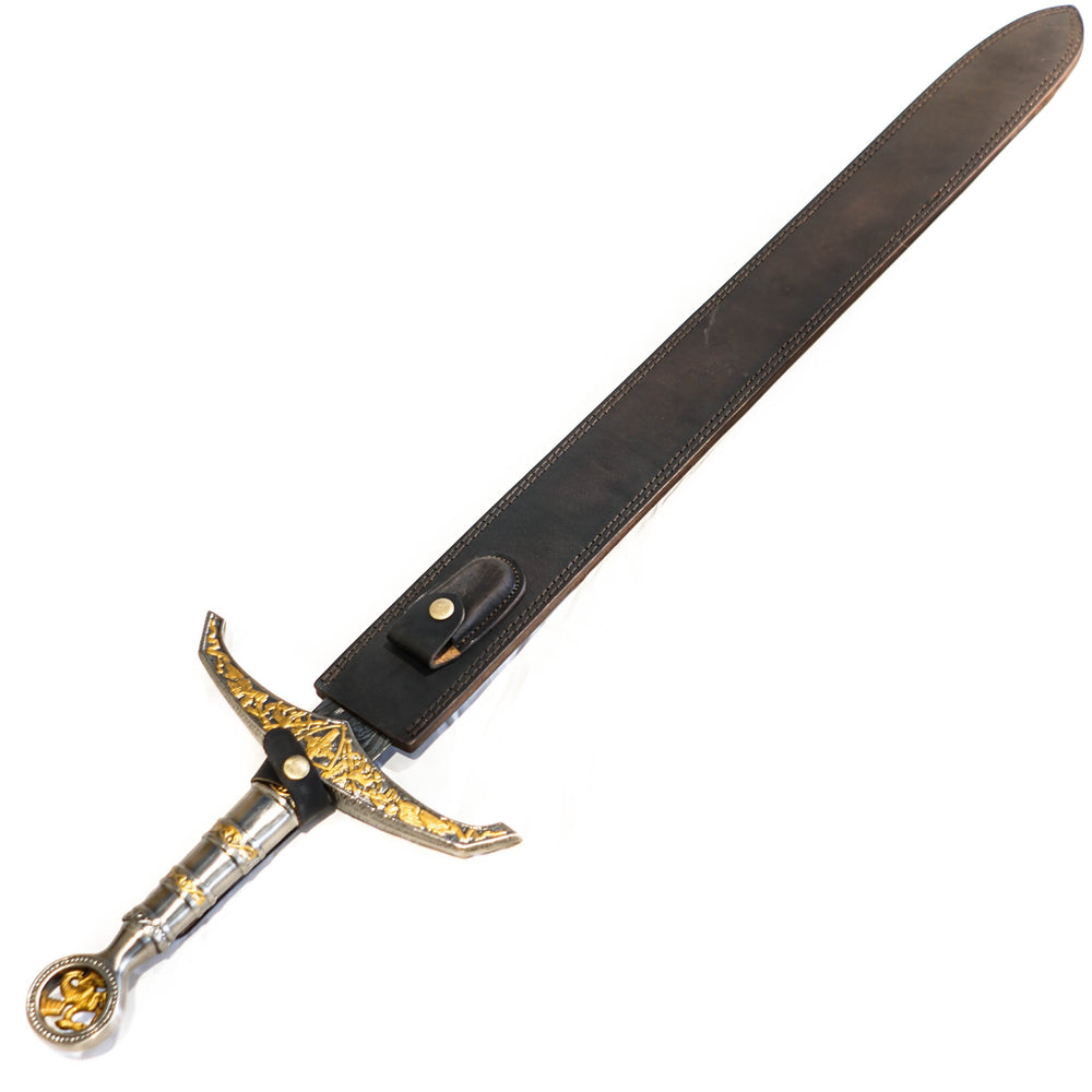 Longsword/ Bastard Sword- King's Sword- High Carbon Damascus Steel Sword- 42"