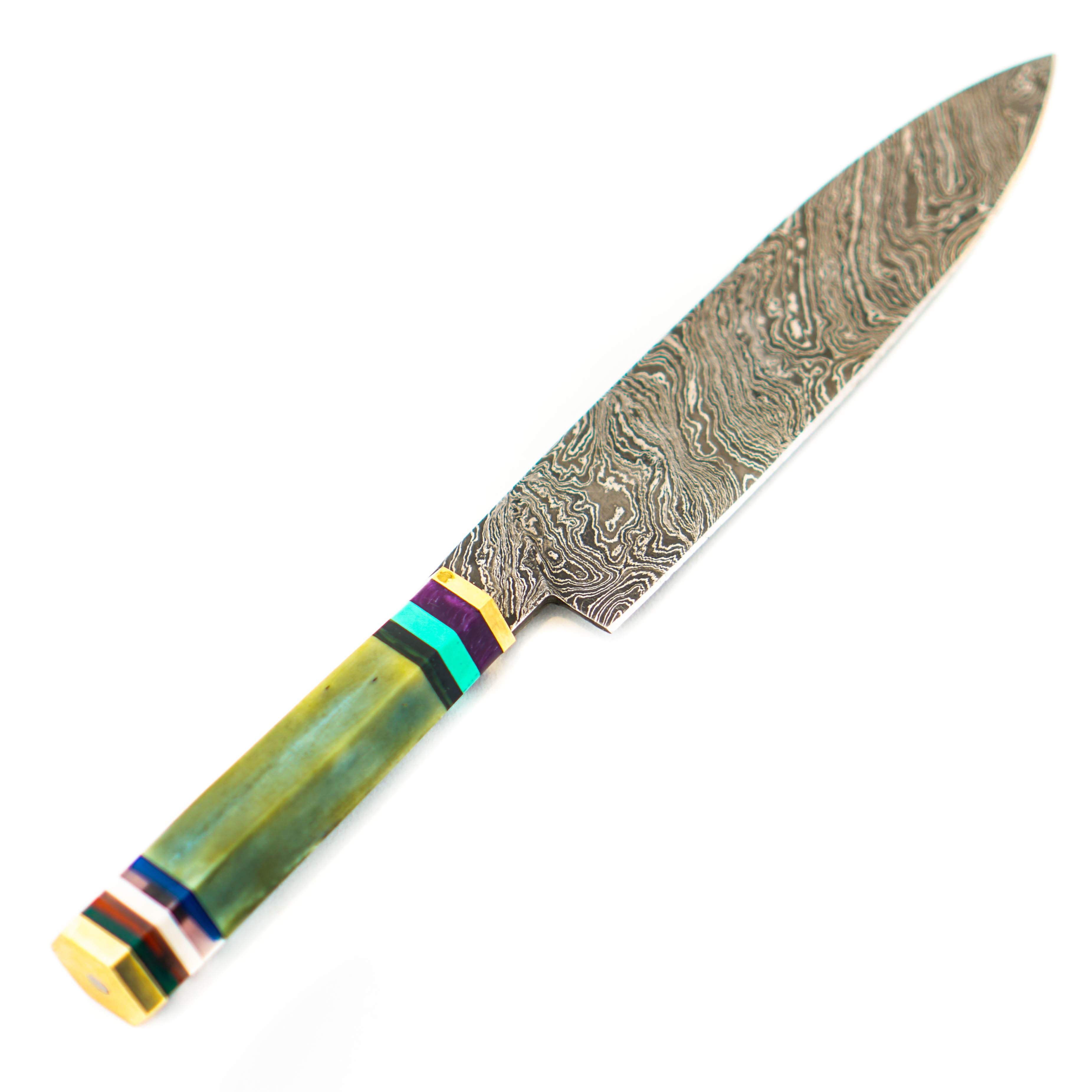 Butcher Knife For Sale- High Carbon Damascus Steel Blade | Battling Blades