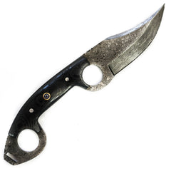 Skinner Knife- High Carbon Damascus Steel Blade- 10" - Battling Blades