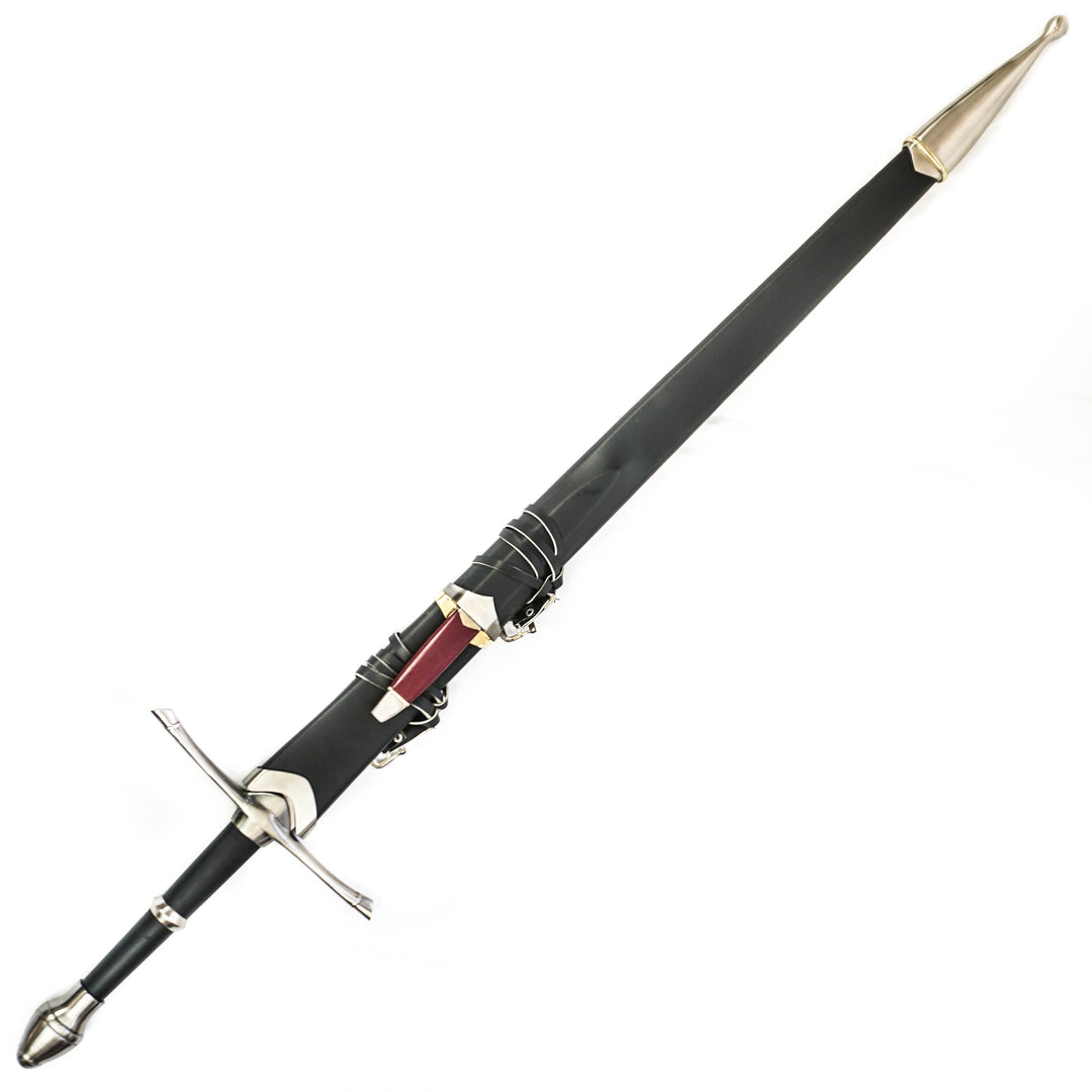 Longsword with Knife - 44"- High Carbon 1095 Steel Sword With Clay Temper