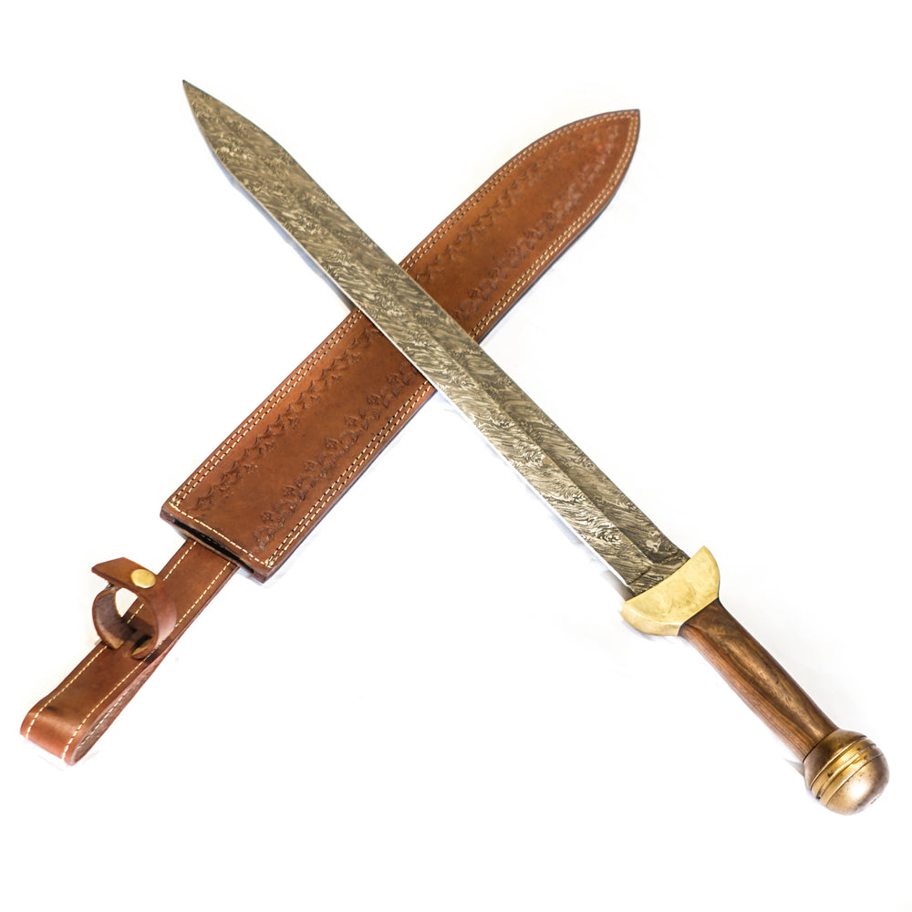 Pompeii Gladius Sword- High Carbon Damascus Steel Sword- 29"- Roman Sword