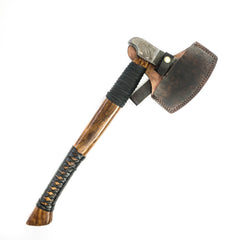 Viking Ax - 23" - Handmade High Carbon Damascus Steel Blade - Battling Blades