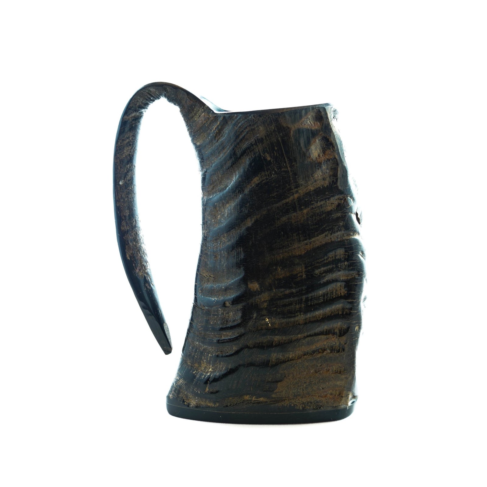 Viking Horn Mug- Large Tankard- Buffalo Horn- 12 Fl Oz - Battling Blades