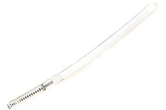 White Katana Sword- High Carbon 1095 Steel Sword with Clay Temper Blade- Samurai Sword- 40.5" - Battling Blades