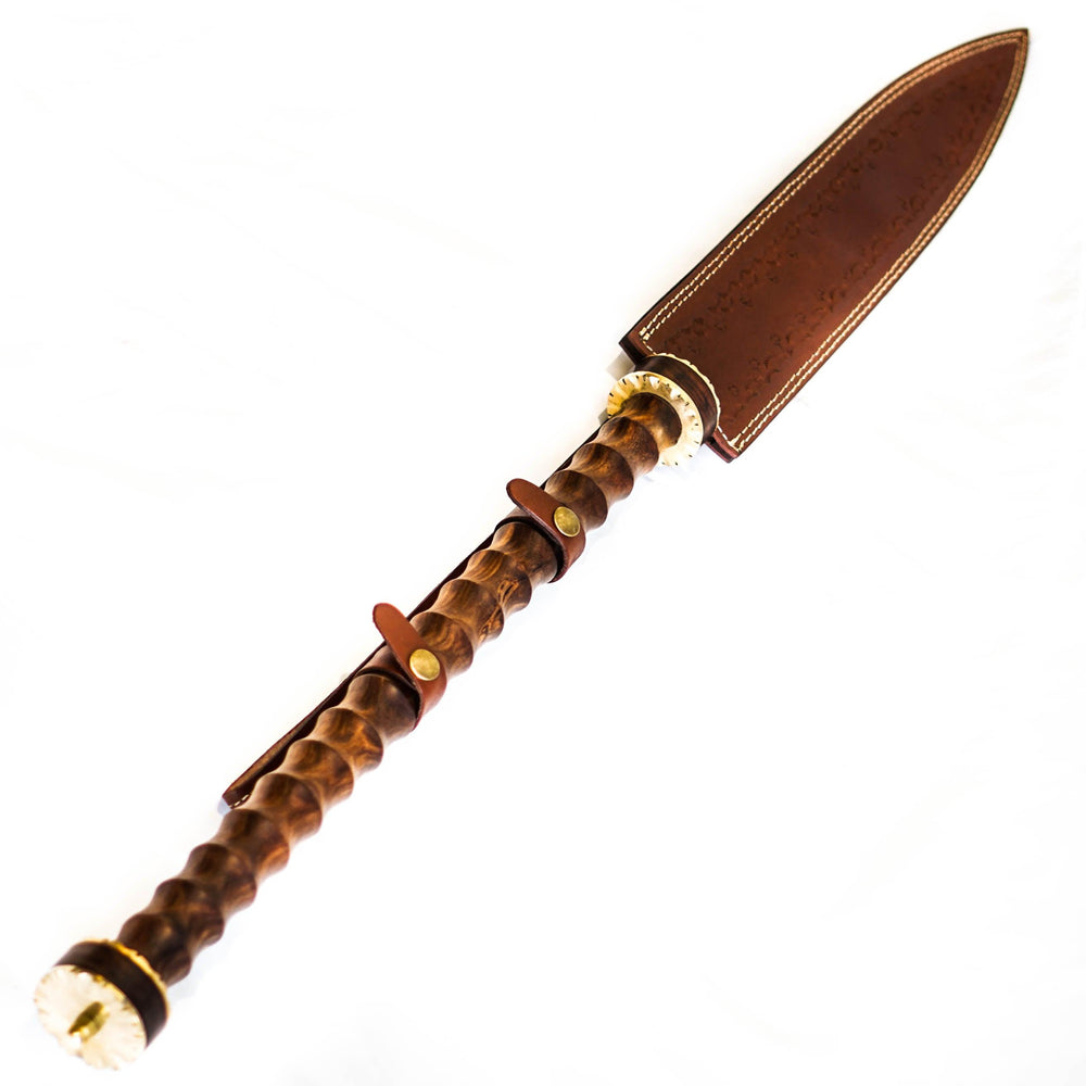 Javelin- Short Spear- High Carbon Damascus Steel- Iklwa