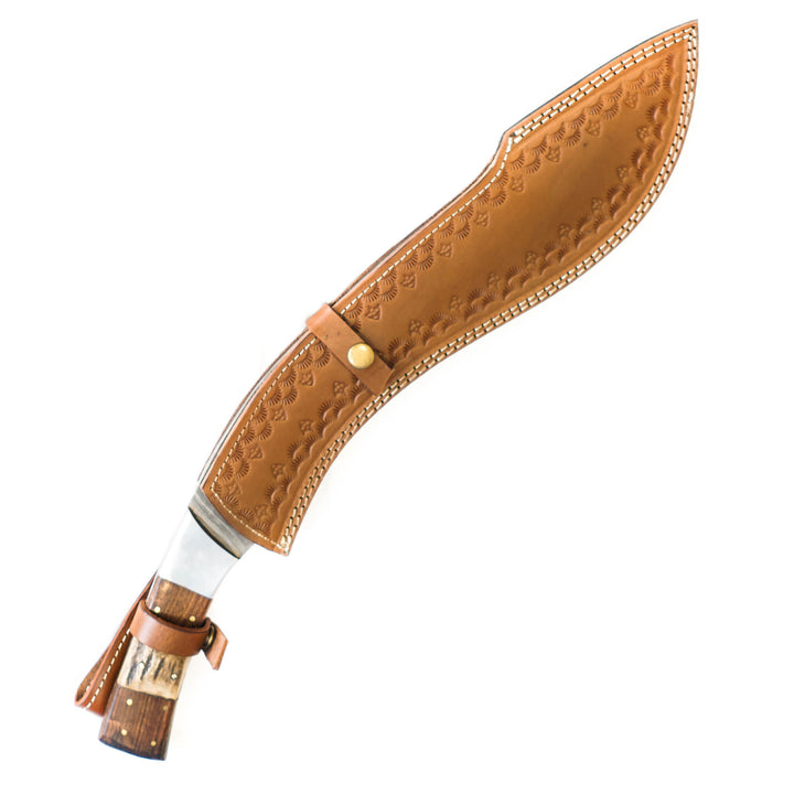 Large Gurkha Kukri Knife-Handmade High Carbon Damascus Steel Machete/ Knife/ Sword- 21"