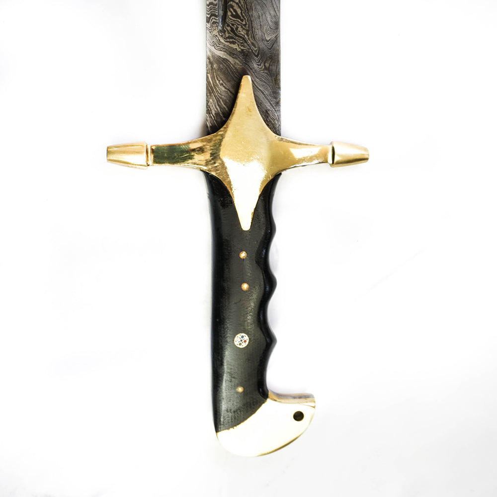 Replica Arabian Scimitar- High Carbon Damascus Steel -37"