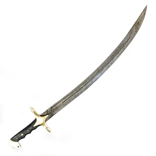 Arabian Scimitar Sword- High Carbon Damascus Steel -37"