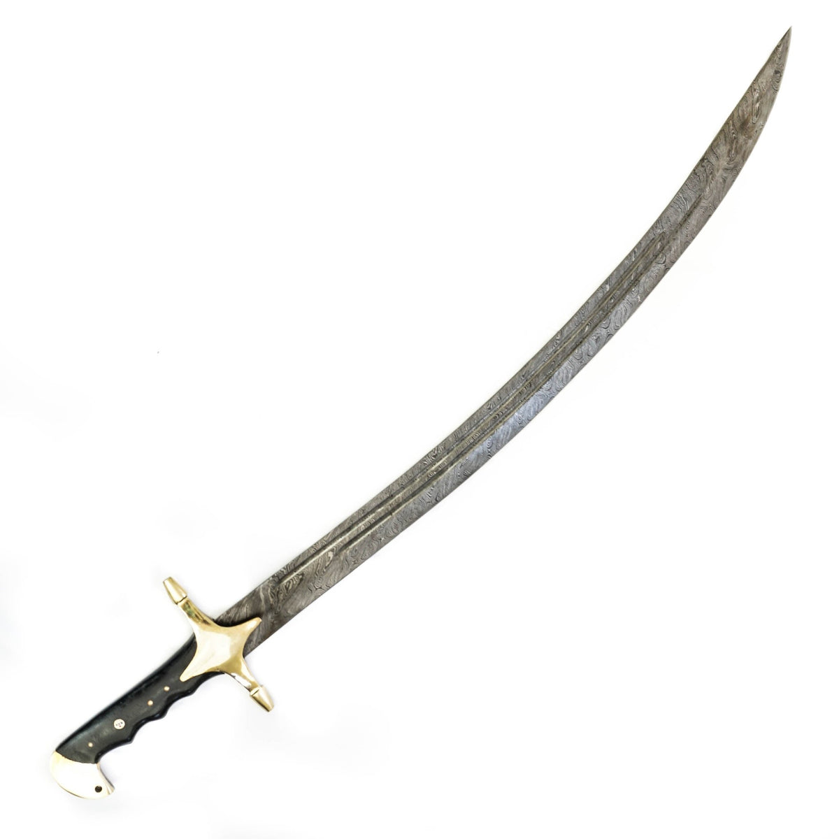 Arabian Scimitar- High Carbon Damascus Steel -37" - Battling Blades