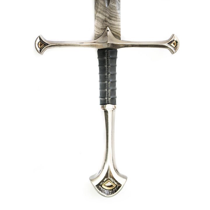 Longsword/ Bastard Sword- High Carbon Damascus Steel Sword With Clay Temper- 38"