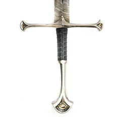 Longsword/ Bastard Sword- High Carbon Damascus Steel Sword With Clay Temper- 38" - Battling Blades