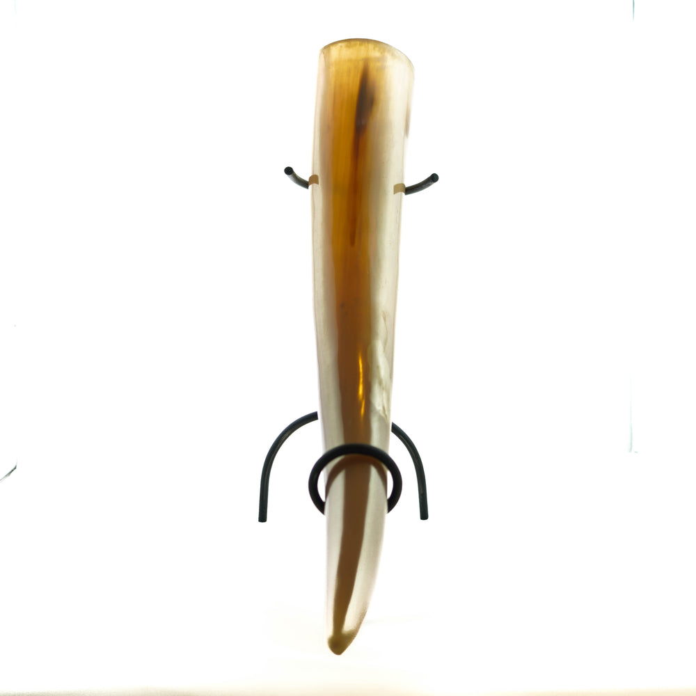 Viking Drinking Horn- Large with Stand - 16 Fl Oz