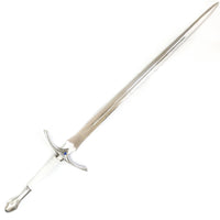 Longsword/ Bastard Sword- White Sword- High Carbon 1095 Steel Sword With Clay Temper- 44"