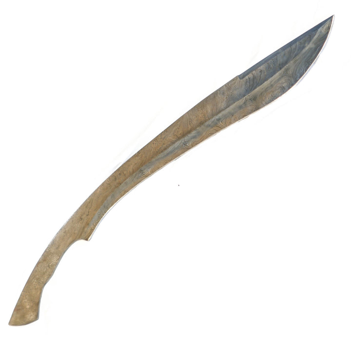 Giant Gurkha Kukri Knife Blank-Handmade High Carbon Damascus Steel Machete/ Knife/ Sword- 30"