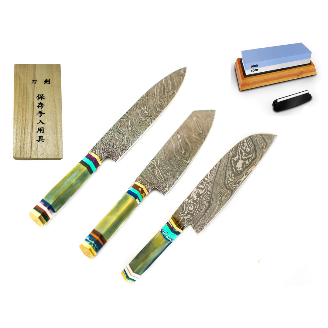 Kitchen Knife Bundle- Chef's Knife, Butcher's Knife, Utility Knife