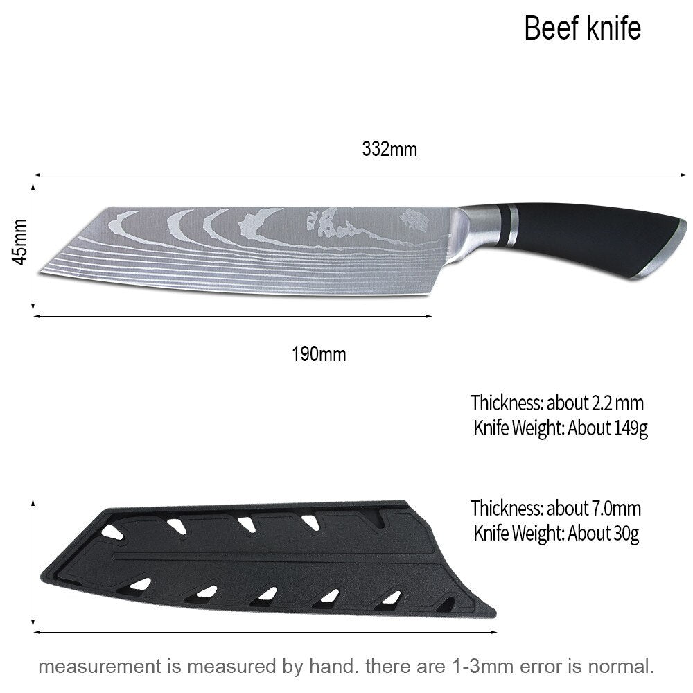 Chef's Knife- Japanese Style- Stainless Steel- 13"