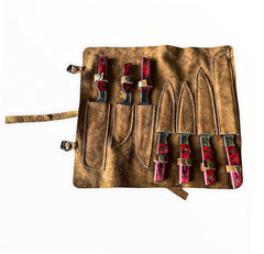 Kitchen Knife Set- Seven Knife Damascus Steel Set - Battling Blades