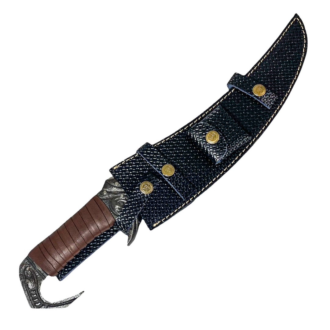 Fantasy Knife- High Carbon 1095 Steel Sword -17"- Curved Knife