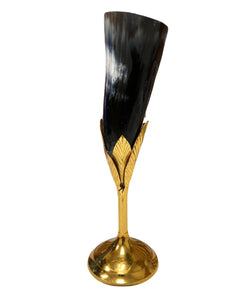 Horn Goblet- 4oz- Gold - Battling Blades