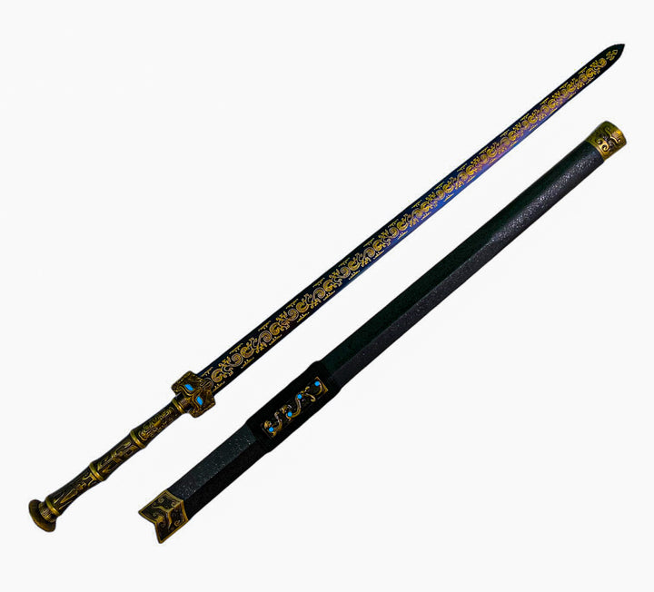 Han Jian Sword- High Carbon 1095 Steel Sword- 40"-  Straight Blade