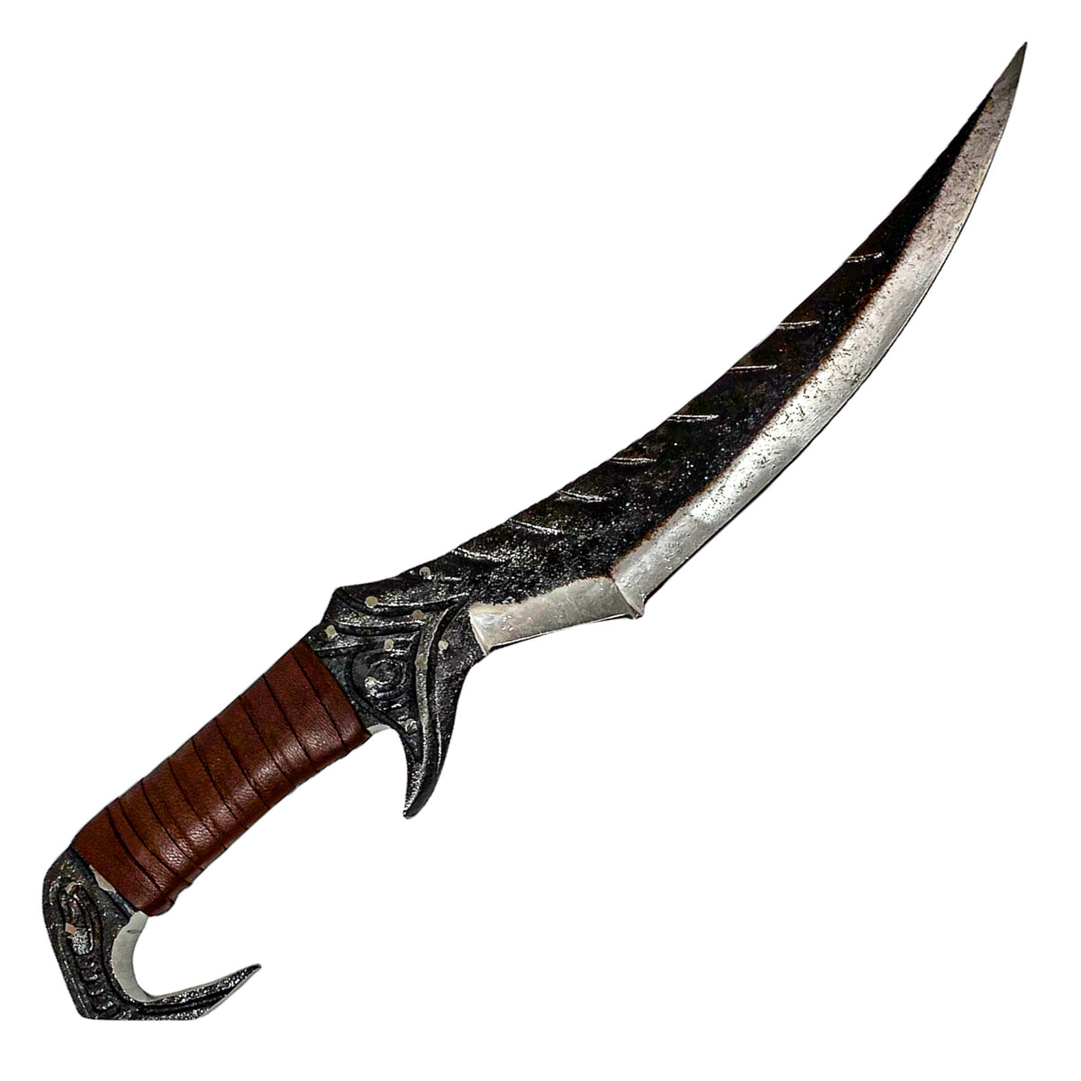 Fantasy Knife- High Carbon 1095 Steel Sword -17"- Curved Knife - Battling Blades