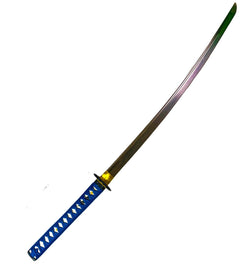 Blue Katana Sword- High Carbon 1095 Steel Sword with Clay Temper Blade - 40.5" - Battling Blades