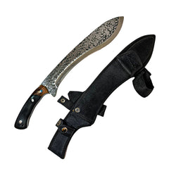 Large Gurkha Kukri Knife- Flower Stainless Steel- 20" - Battling Blades