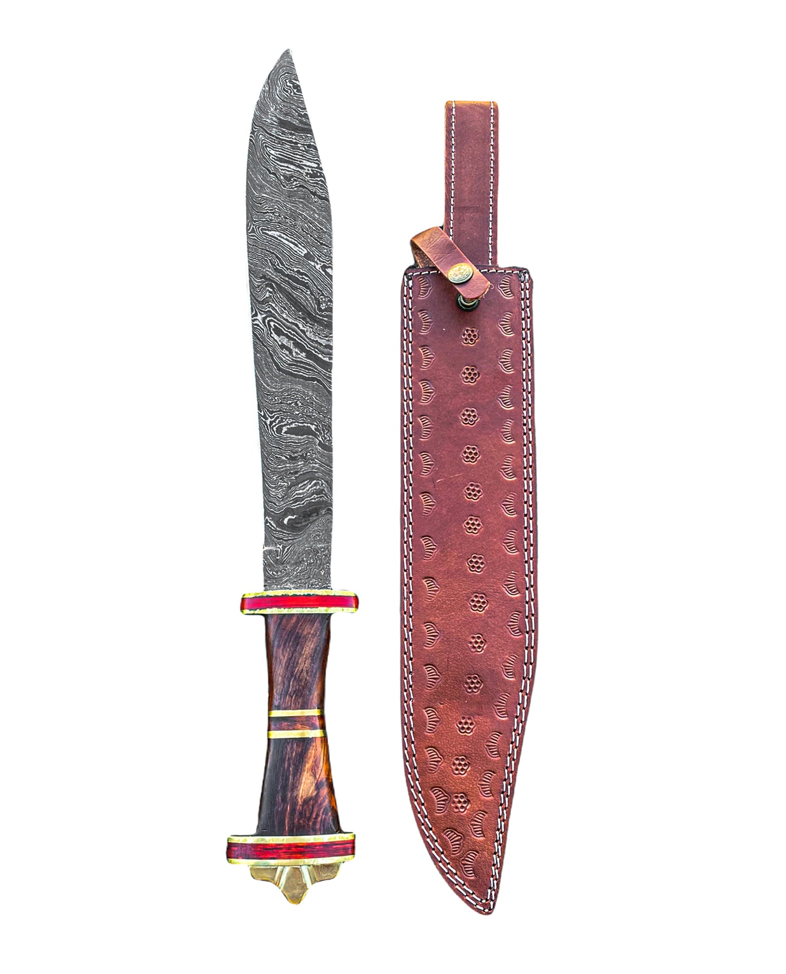 Viking Sword- High Carbon Damascus Steel Sword- 21" - Battling Blades