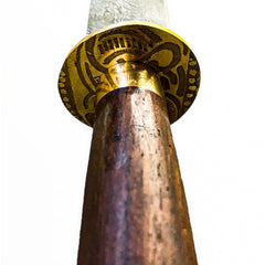 Falchion Sword- High Carbon Damascus Steel Sword- 38"- Curved Sword - Battling Blades