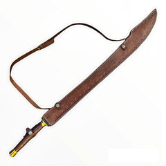 Falchion Sword- High Carbon Damascus Steel Sword- 38"- Curved Sword - Battling Blades