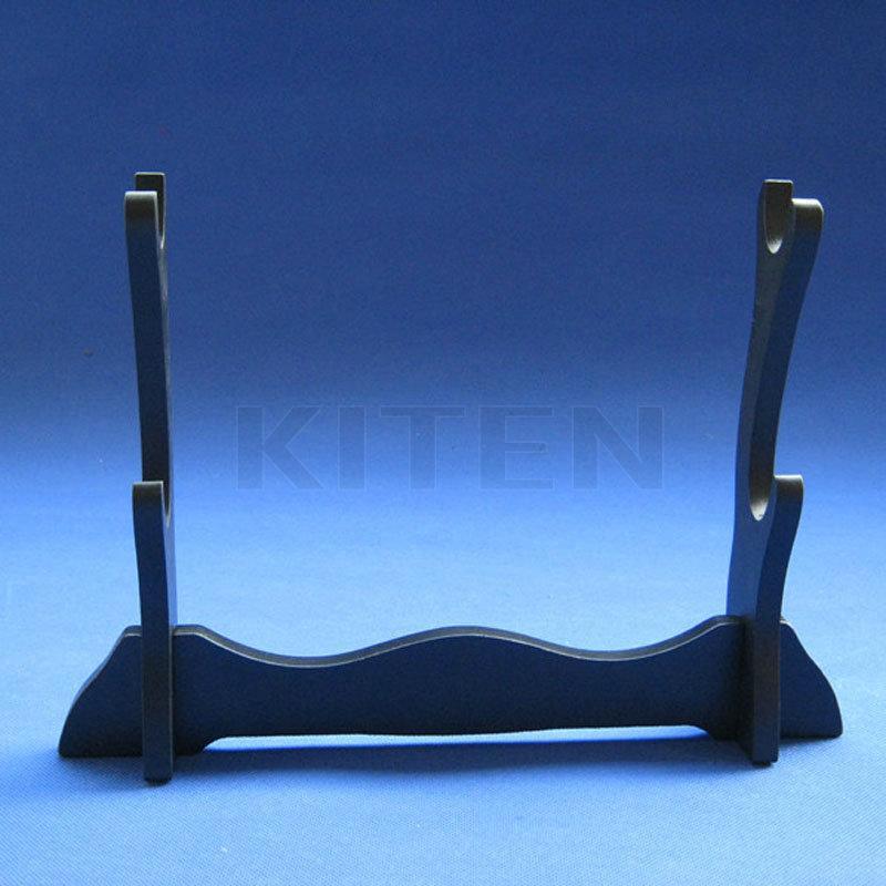 Sword Holder Black Wood Two Layer - Battling Blades