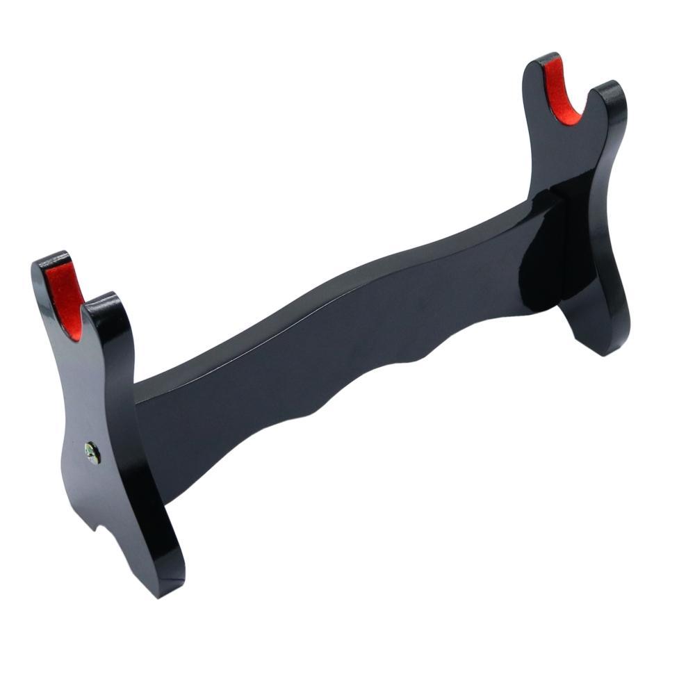Sword Stand- One Layer Black and Red Velvet - Battling Blades