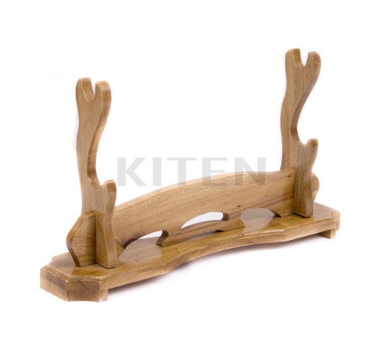 Sword Stand- Natural Stain Two Layer - Battling Blades